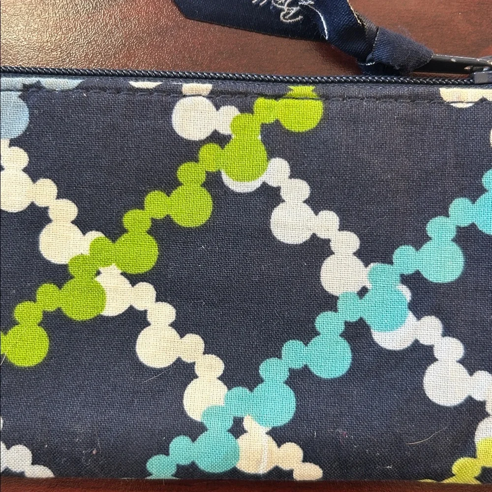 Vera Bradley Blue and Green Disney Patterned ID Wallet - Picture 4 of 5